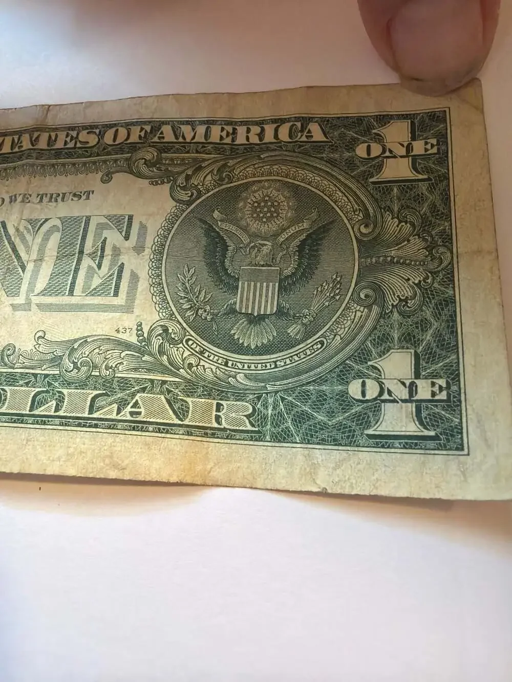 1957 B $1 One Dollar Silver Certificate Blue Seal Banknote - Picture 5 of 6